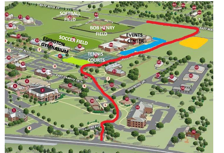 Schreiner University Campus Map